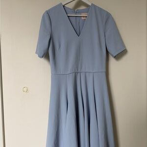 Gal Meets Glam Light Blue Midi Dress